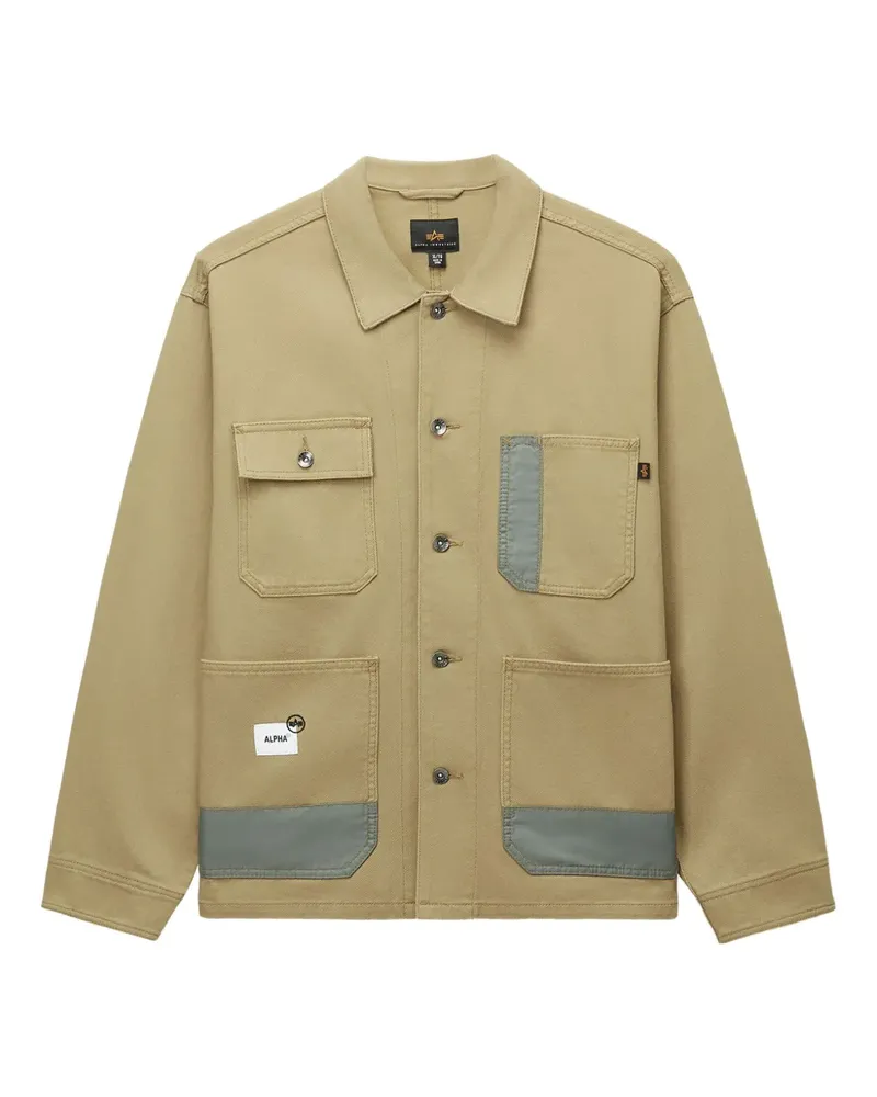 Alpha Industries Jacke mit Taschen - Nude Nude