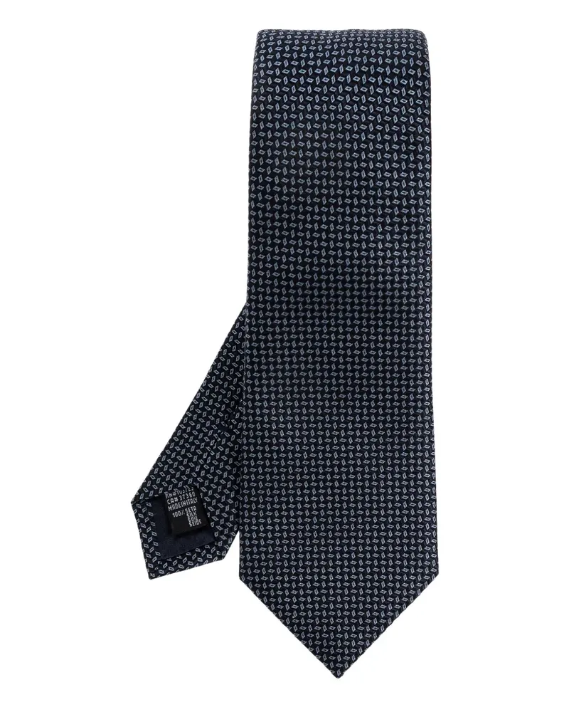 Giorgio Armani Gemusterte Krawatte - Blau Blau