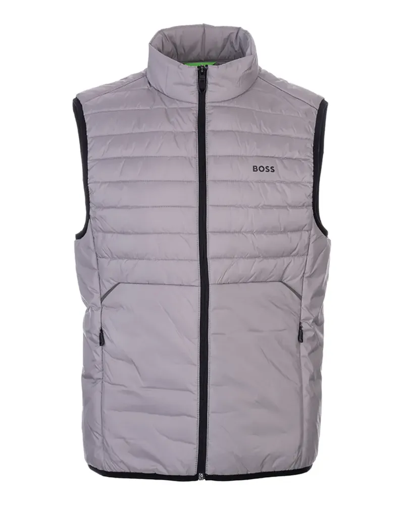 HUGO BOSS quilted sleeveless gilet - Grau Grau