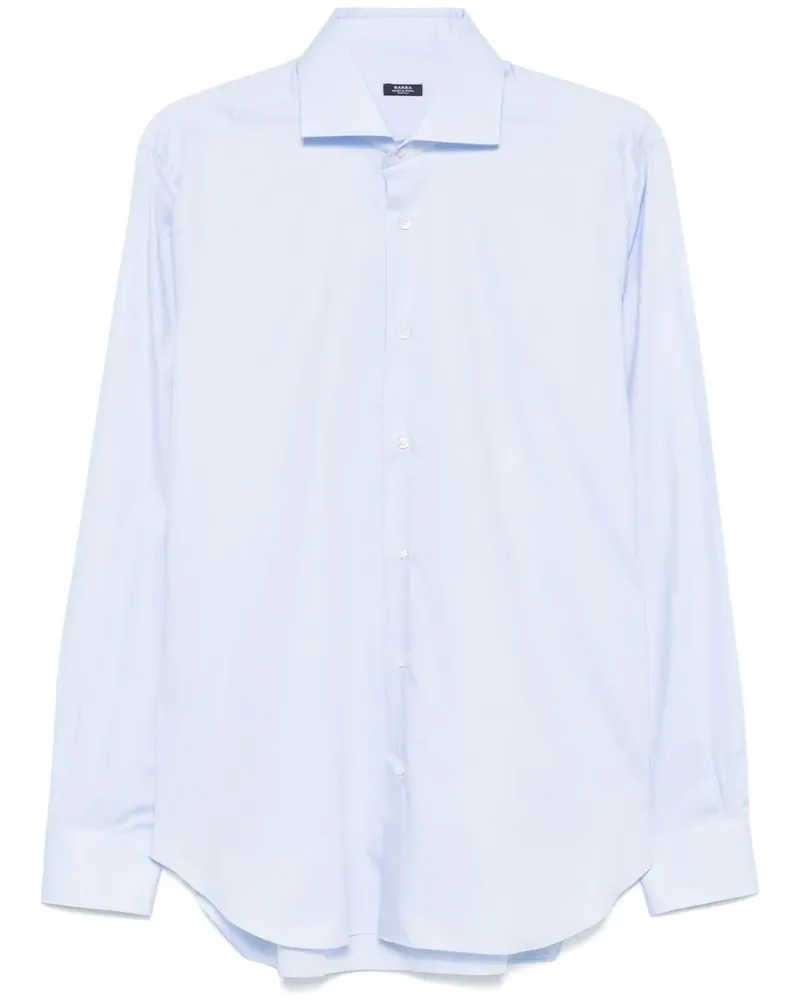 BARBA Langärmeliges Hemd - Blau Blau