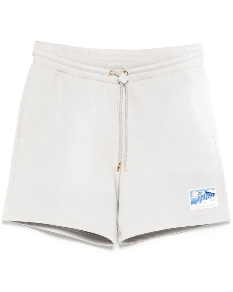 Casablanca Paris Shorts mit Logo-Patch - Grau Grau