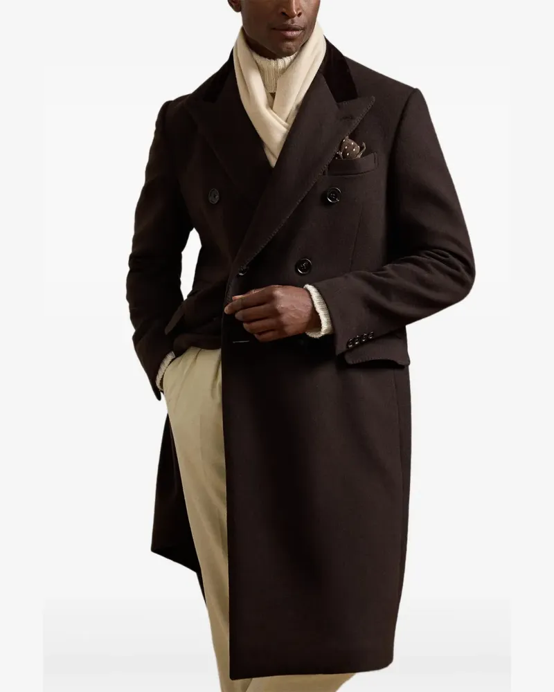 Ralph Lauren Doppelreihiger Mantel - Braun Braun