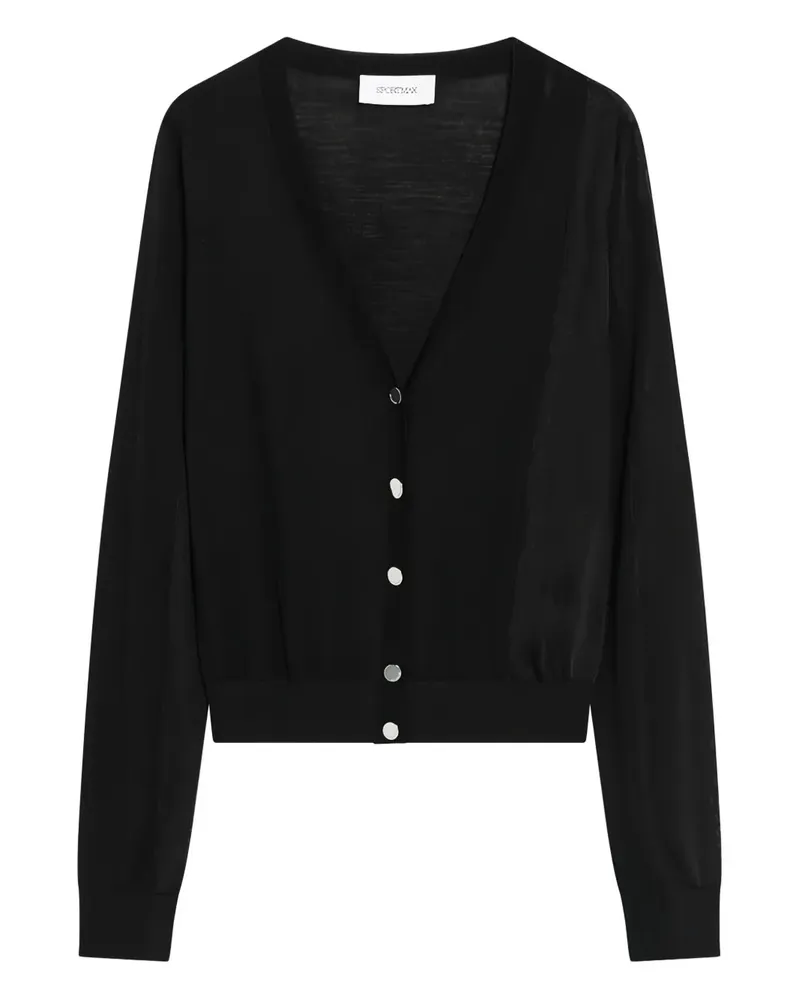 SPORTMAX Geknöpfter Cardigan - Schwarz Schwarz