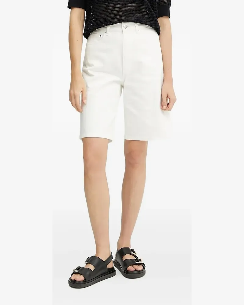 IVY & OAK Shorts mit Knopfverschluss - Weiß Weiß