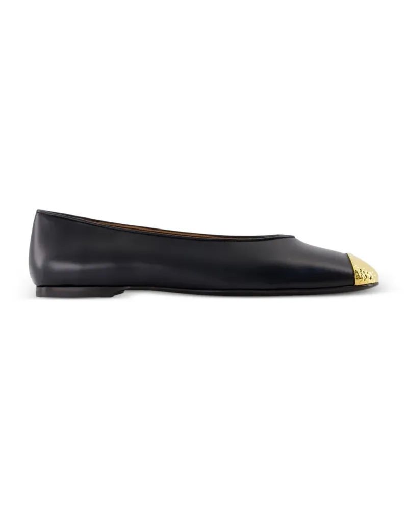 Giuseppe Zanotti Amanda round-toe ballet flats - Schwarz Schwarz