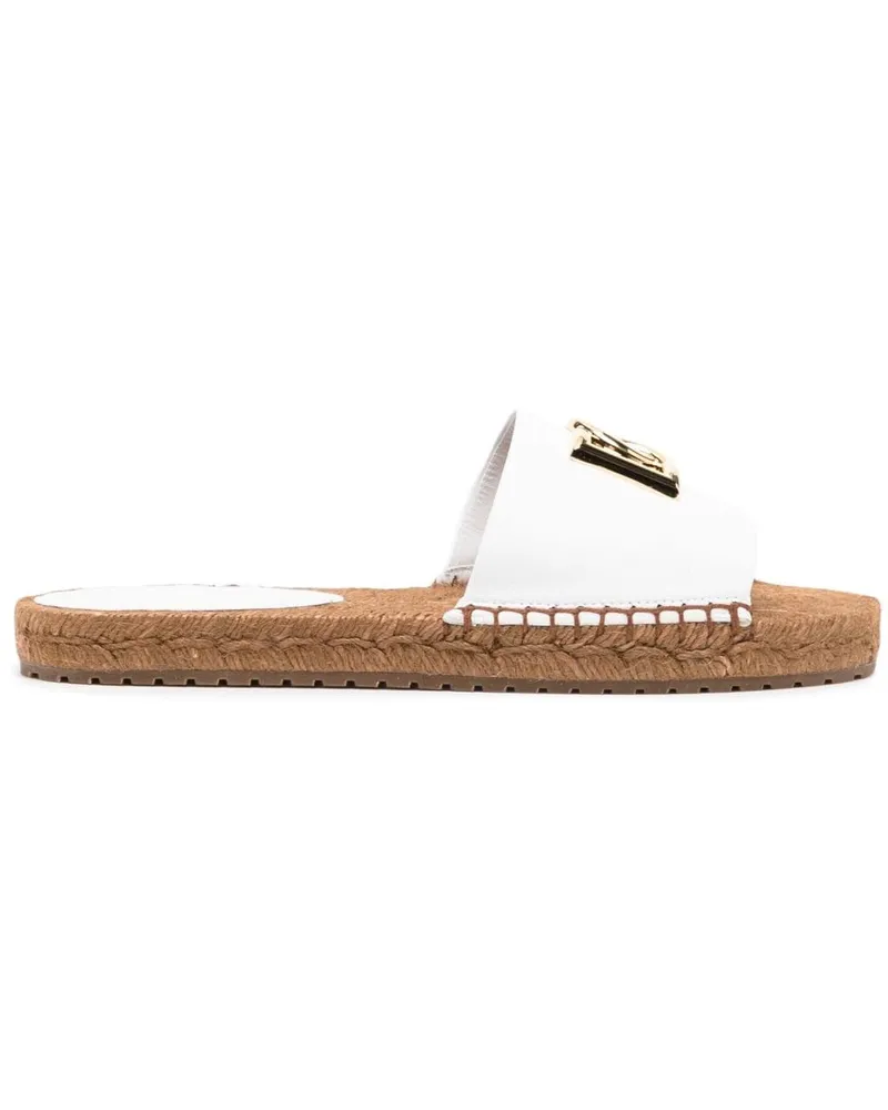 Dolce & Gabbana Espadrilles mit DG-Logo - Weiß Weiß