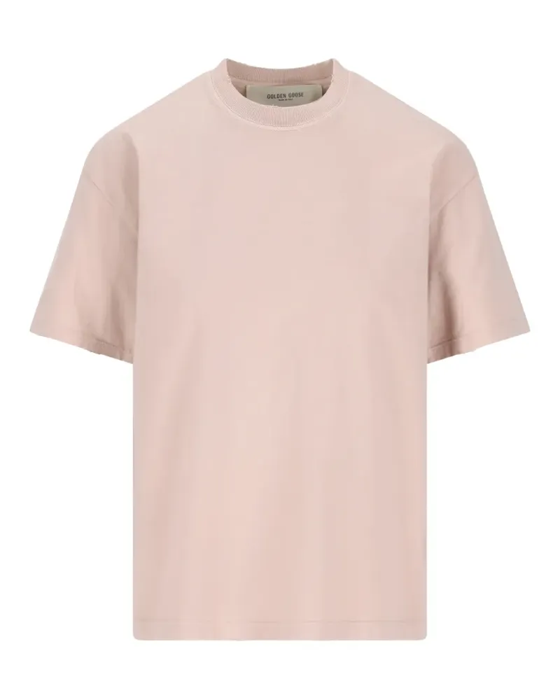 Golden Goose appliqué T-shirt - Nude Nude