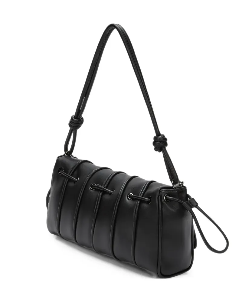 Karl Lagerfeld Schwarze Schultertasche mit Paspelierung Schwarz