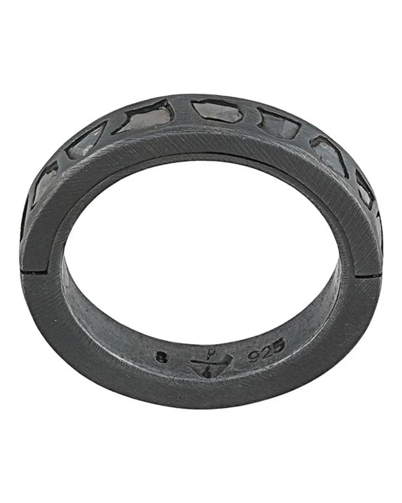 Parts Of Four Ring mit Diamanten - Schwarz Schwarz