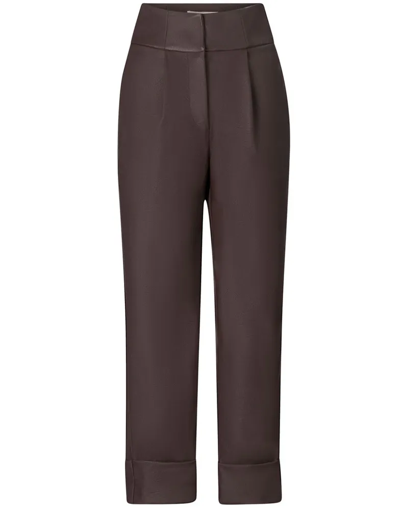 Silvia Tcherassi Moad Cropped-Hose - Braun Braun