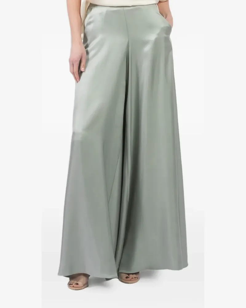 LAPOINTE Palazzohose mit weitem Bein - Grün Grün