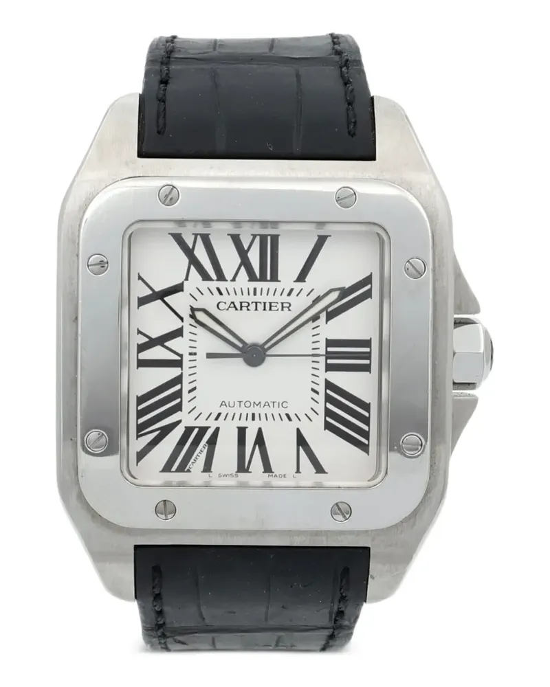 Cartier 2009 Santos 100 50mm watch - Weiß Weiß