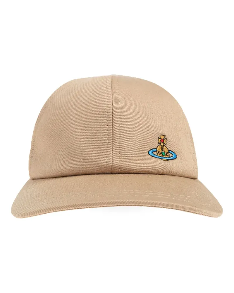 Vivienne Westwood Orb-embroidered baseball cap - Nude Nude