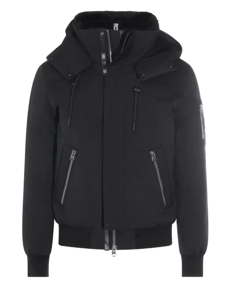 Mackage Gesteppte Kapuzenjacke - Schwarz Schwarz