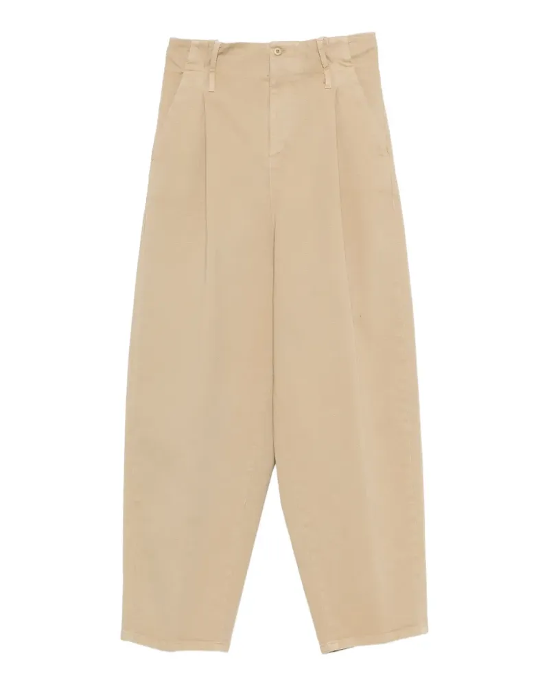 N° 21 belt-loop pleated trousers - Nude Nude