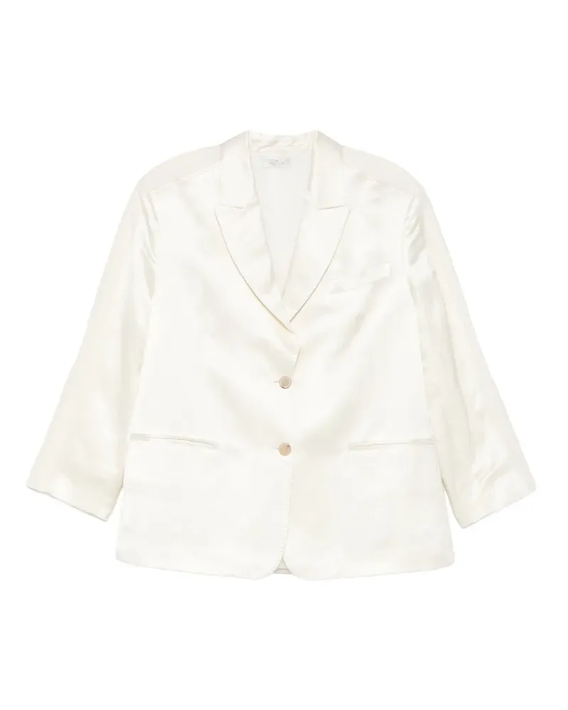 PANICALE Cashmere peak-lapel blazer - Weiß Weiß