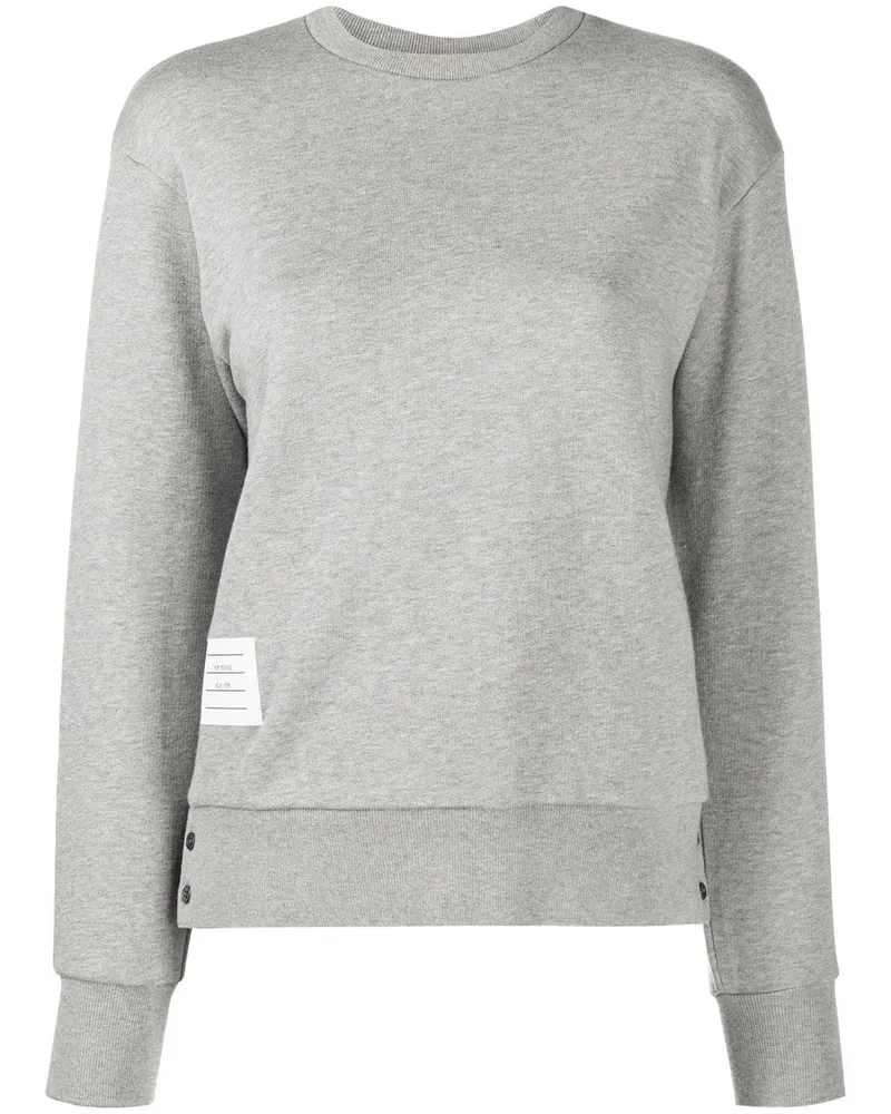 Thom Browne Sweatshirt mit RWB-Streifen Grau