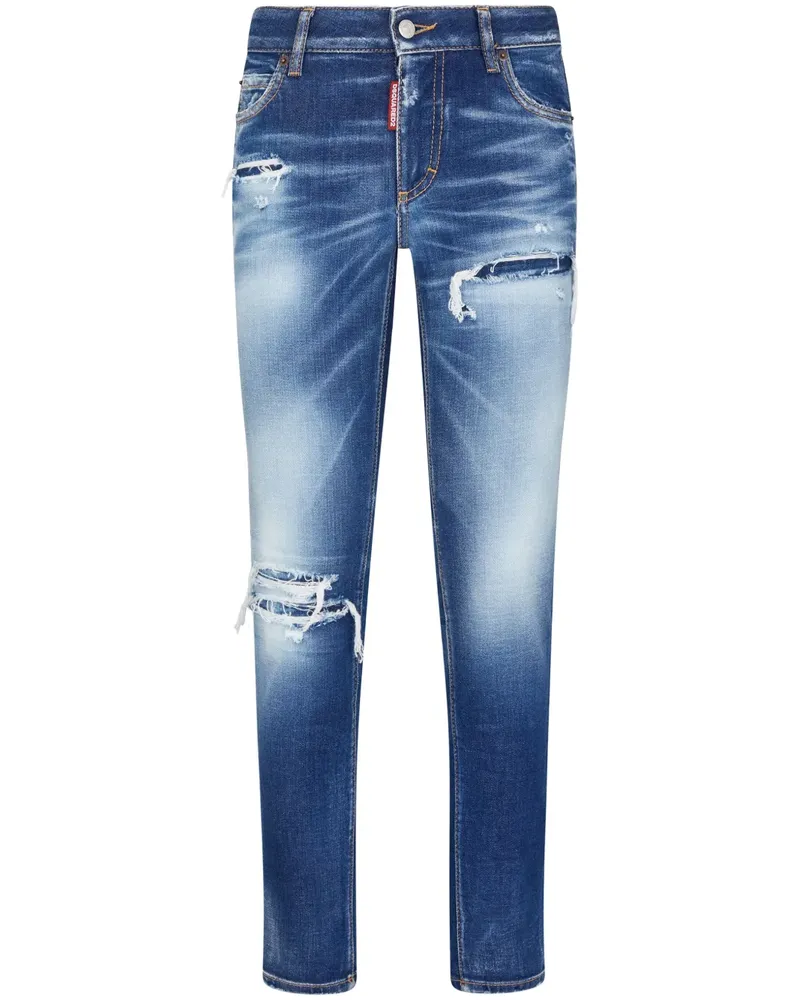 Dsquared2 Schmale Jeans - Blau Blau