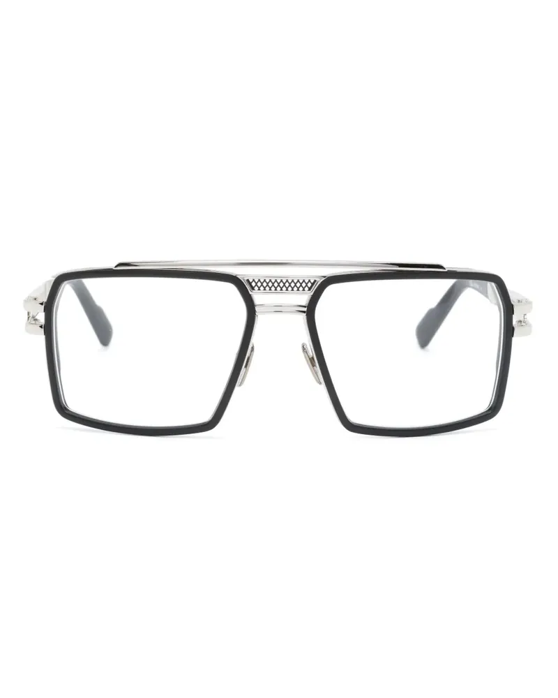 CAZAL 6033 Brille mit eckigem Gestell - Silber Silber