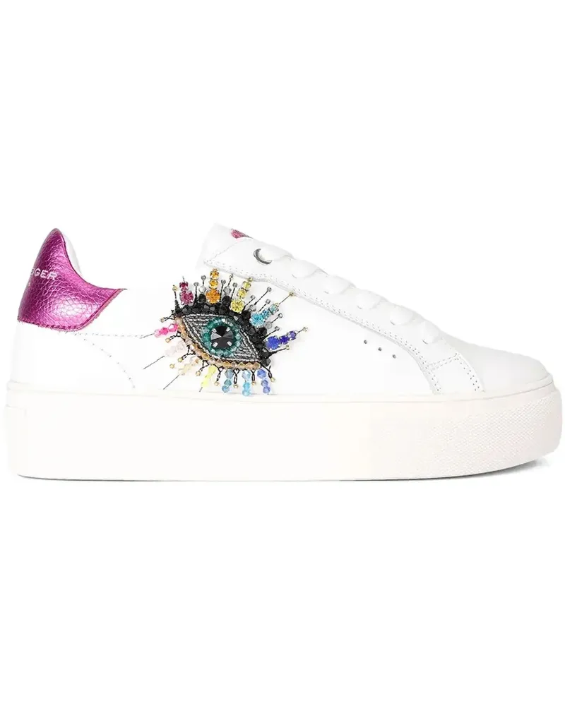 Kurt Geiger beaded-eye sneakers - Weiß Weiß
