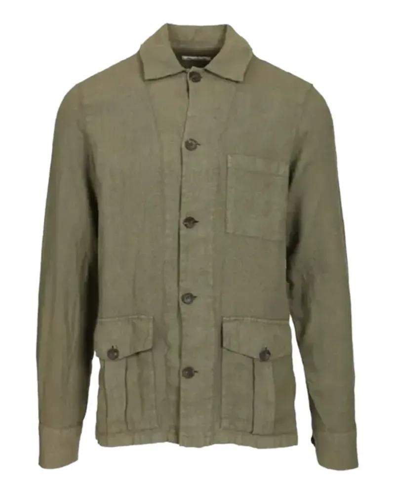 Heritage button-up patch-pocket shirt - Grün Grün