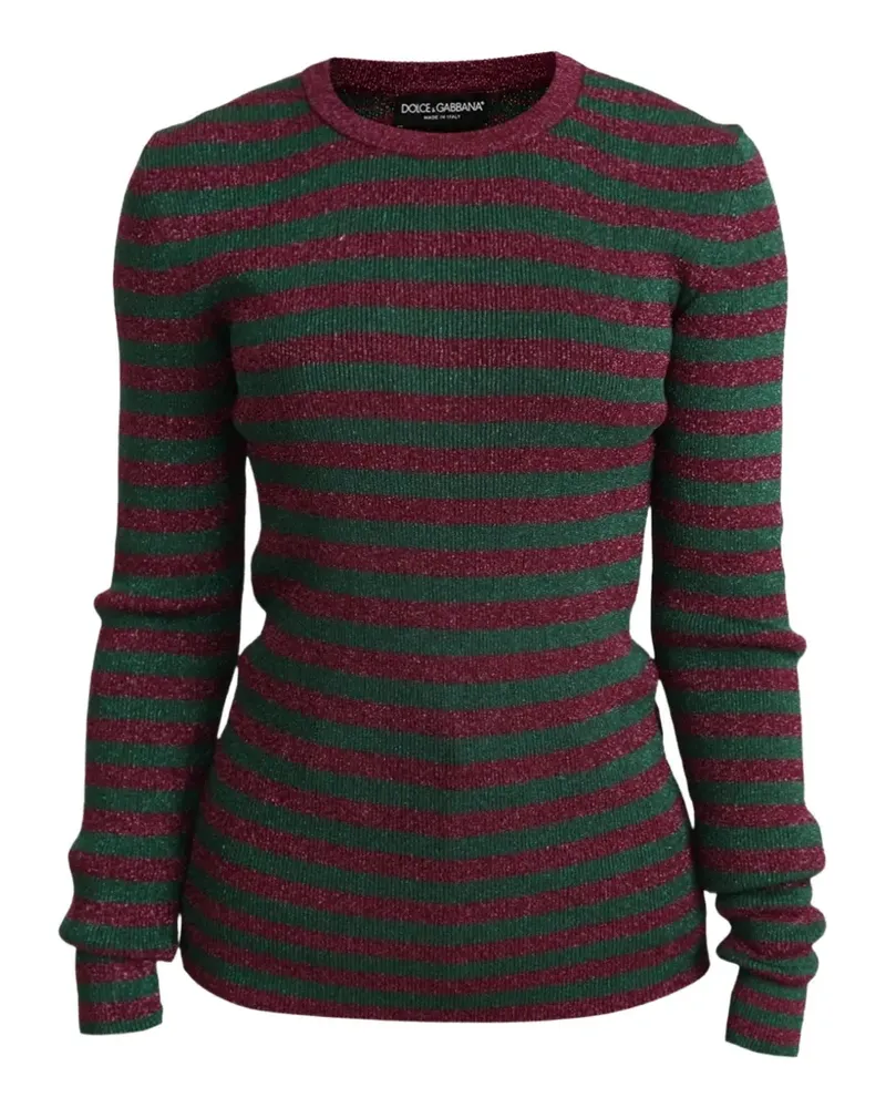 Dolce & Gabbana Gestreifter Pullover - Rot Rot