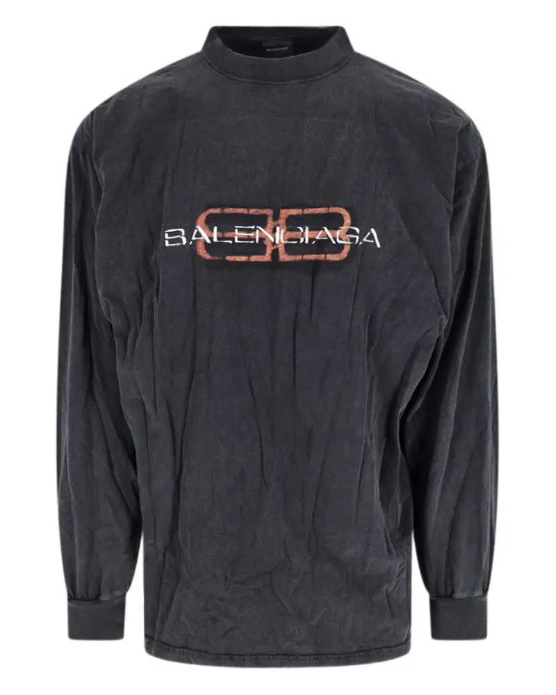 Balenciaga BB Icon Stencil T-Shirt - Schwarz Schwarz