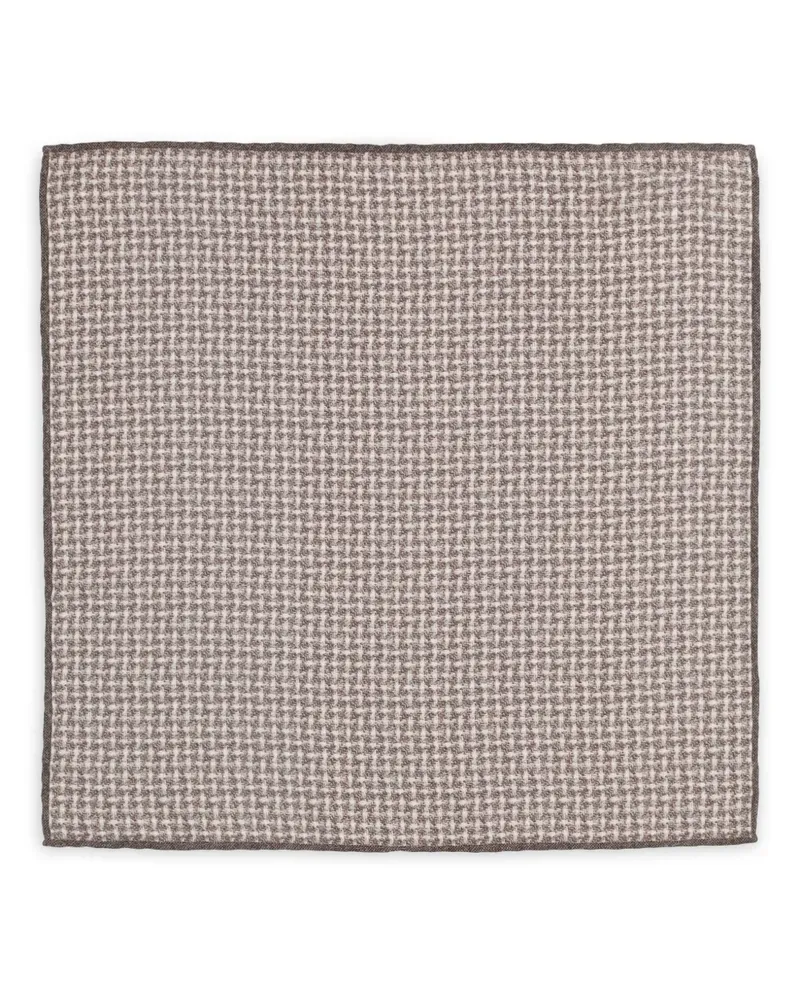 Brunello Cucinelli Gewebtes Einstecktuch - Braun Braun