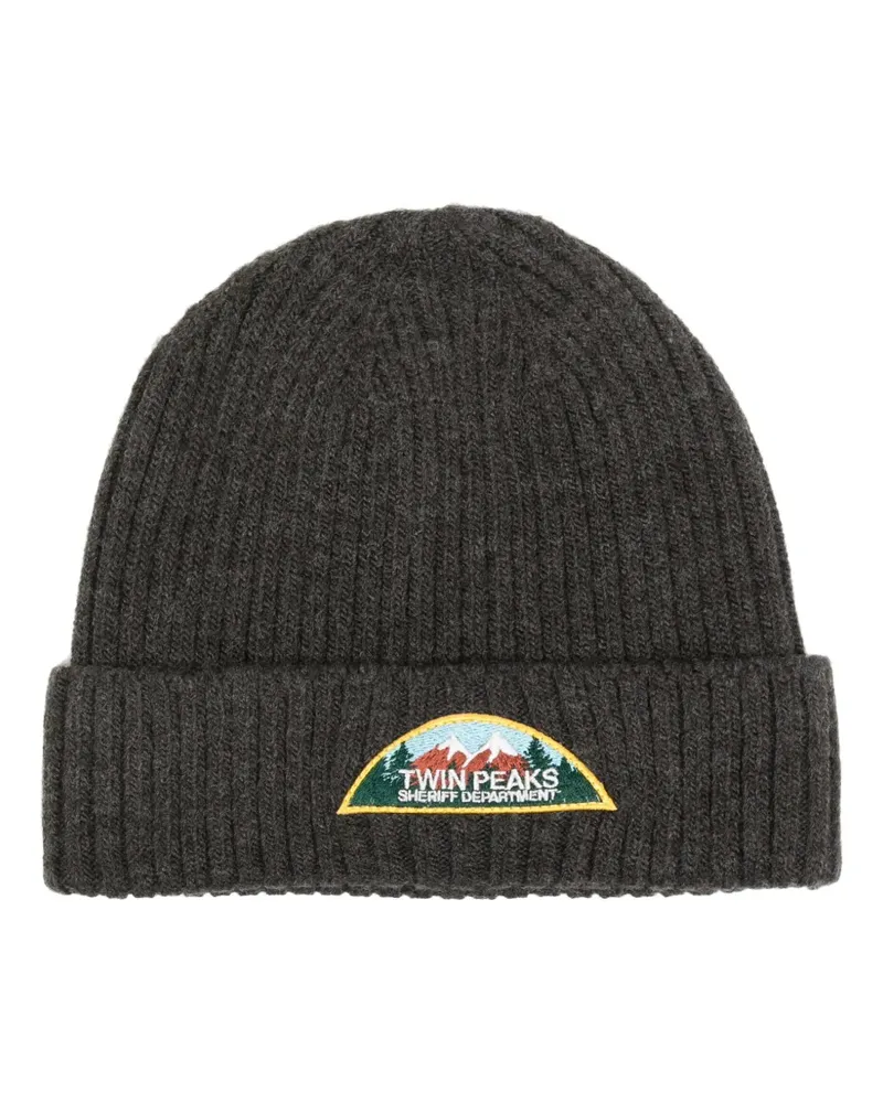Undercover Beanie mit Logo-Verzierung - Grau Grau