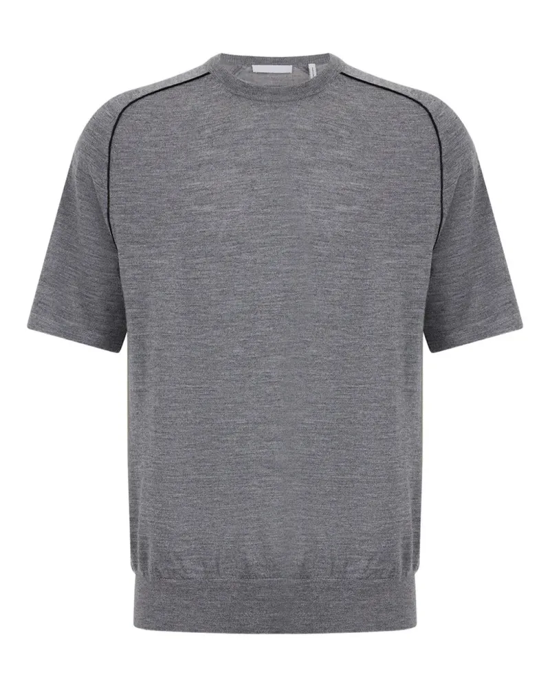 Helmut Lang T-Shirt mit Kontrastdetails - Grau Grau