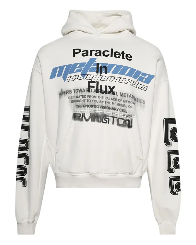 RRR123 Sweatshirt mit grafischem Print - Weiß Weiß