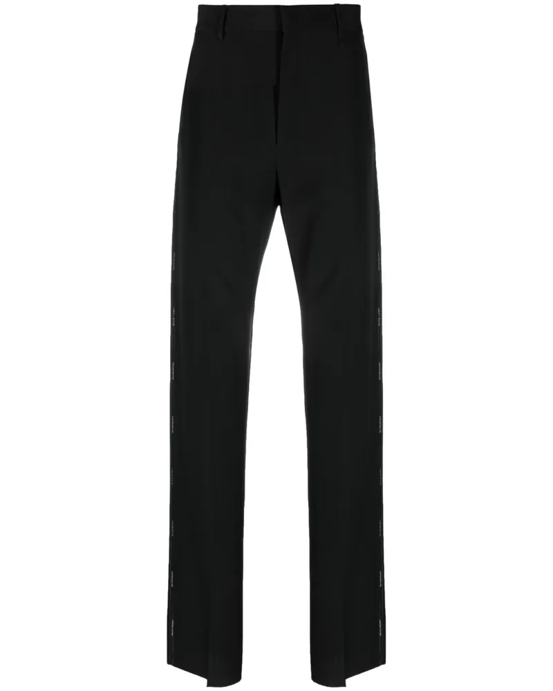 Givenchy Hose mit Logo-Streifen - Schwarz Schwarz