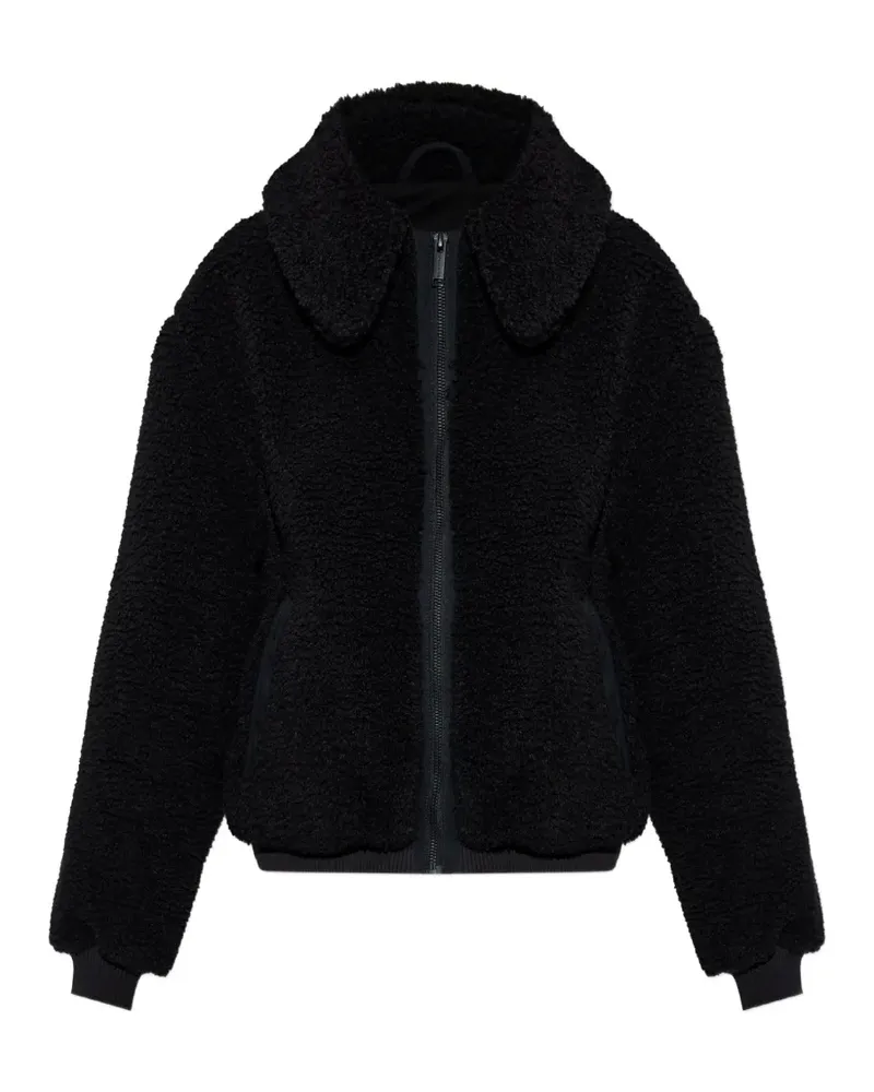 Canada Goose Willa Jacke mit Fleece-Struktur - Schwarz Schwarz