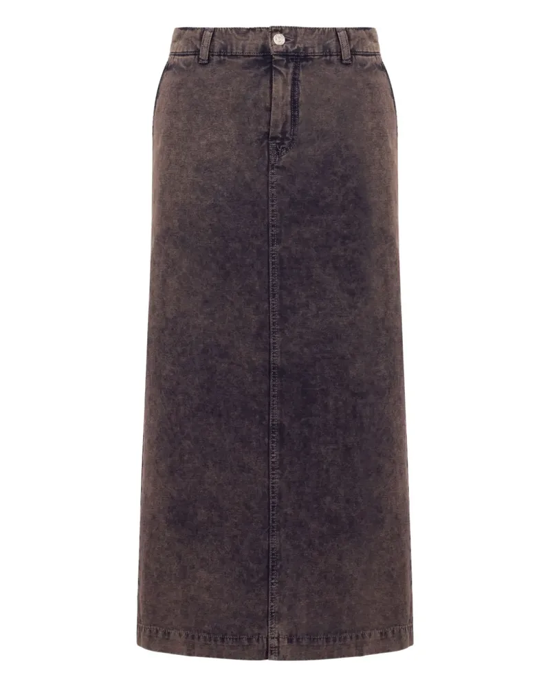 Moschino Midirock aus Denim - Grau Grau
