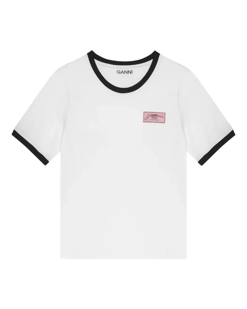 Ganni T-shirts and Polos White - Braun Braun