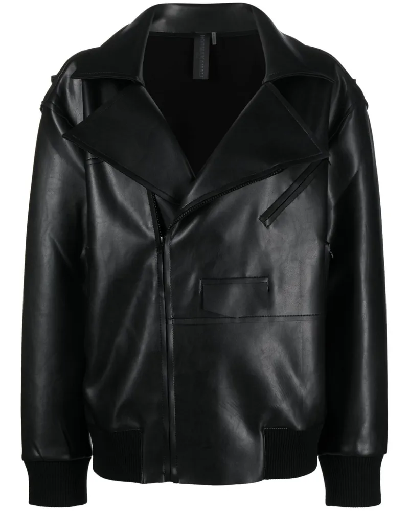 Norma Kamali Jacke in Lederoptik - Schwarz Schwarz