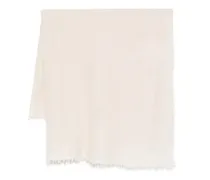 Kaschmirschal mit ausgefransten Kanten - Nude