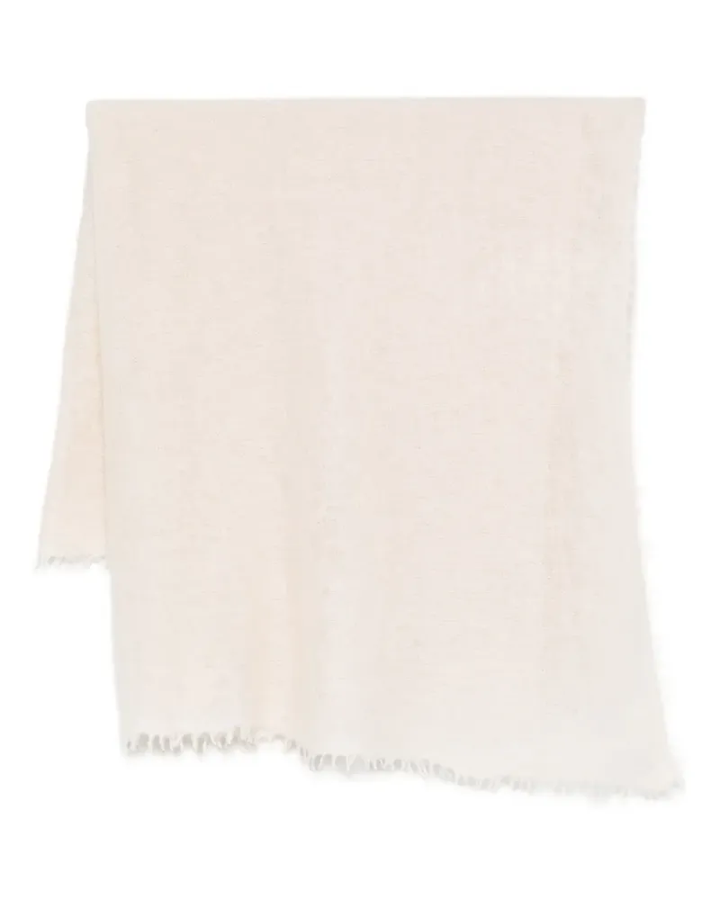 Warm-ME Kaschmirschal mit ausgefransten Kanten - Nude Nude