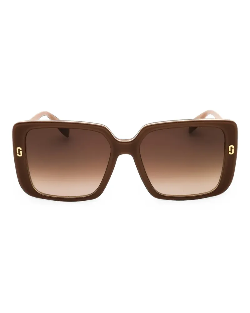 Marc Jacobs Sonnenbrille mit eckigem Gestell - Braun Braun