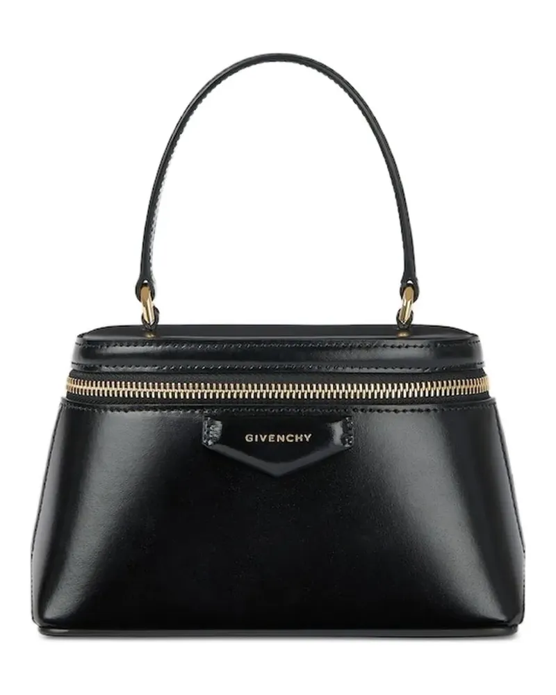 Givenchy Antigona Kosmetiktasche aus Box-Leder mit Kette - Schwarz Schwarz