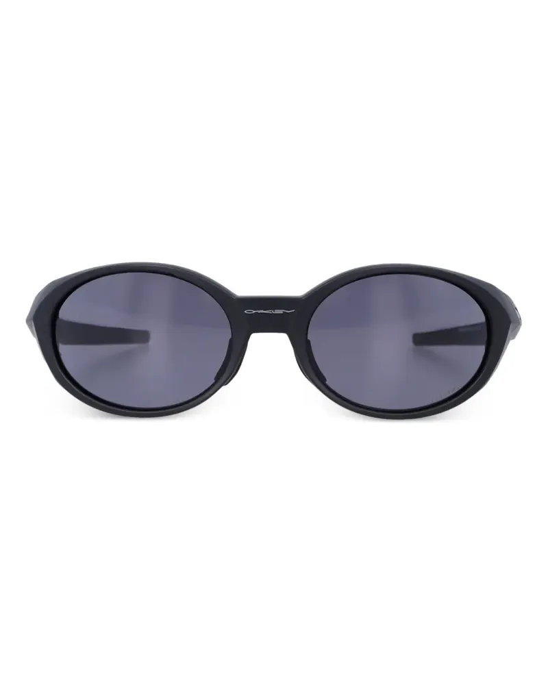 Oakley Sonnenbrille mit ovalem Gestell - Schwarz Schwarz