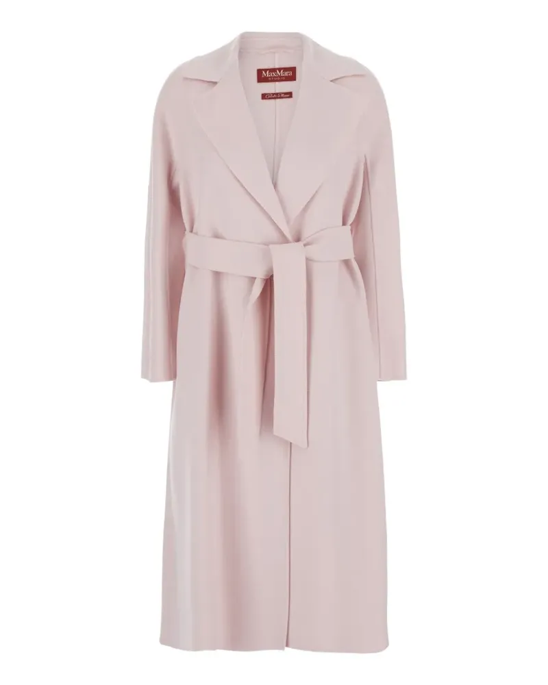 Max Mara Mantel mit Gürtel - Rosa Rosa