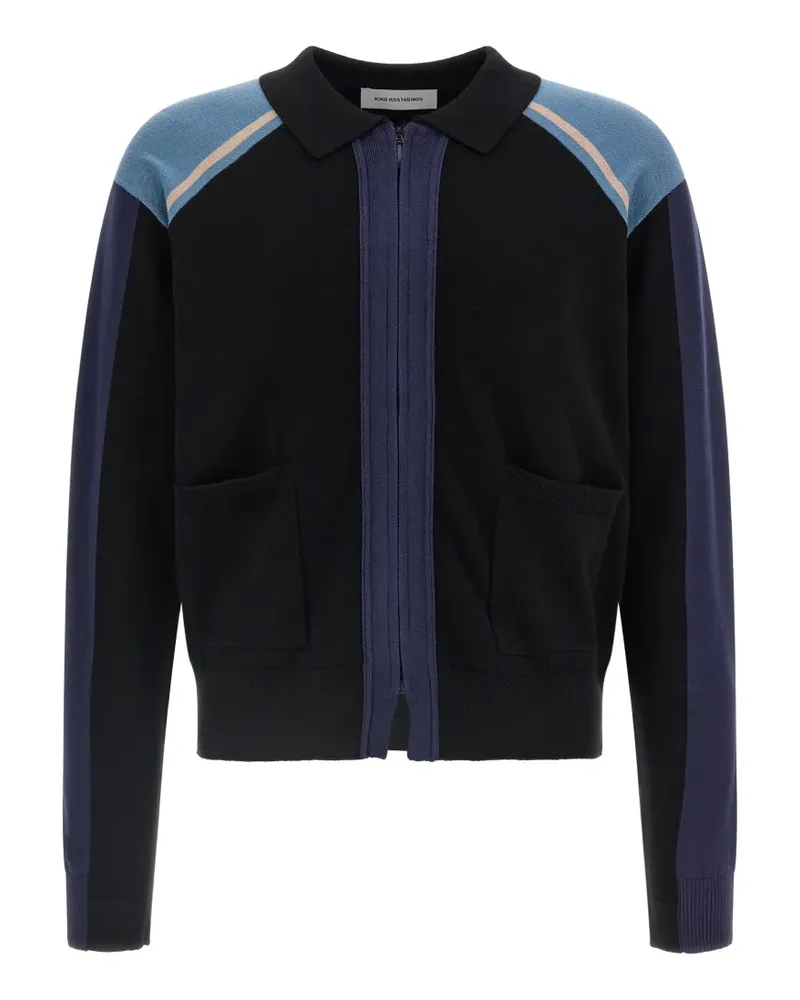 KIKO KOSTADINOV Munno Cardigan in Colour-Block-Optik - Schwarz Schwarz