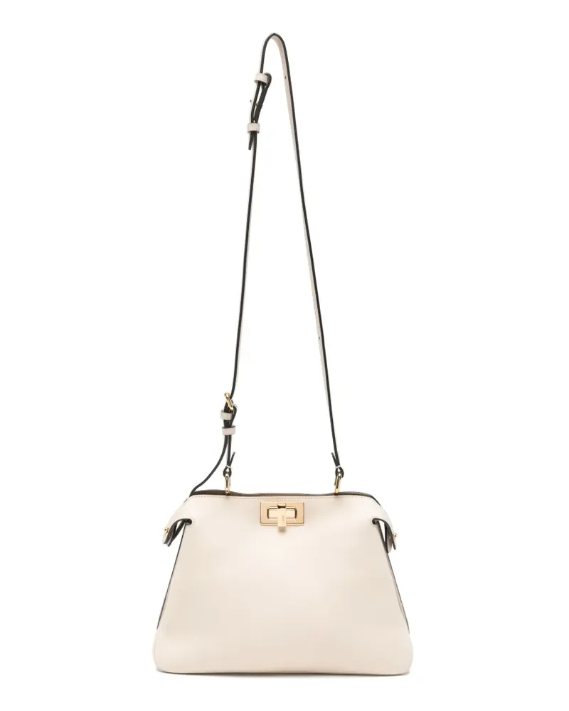Fendi Kleine Peekaboo Soft Umhängetasche - Nude Nude