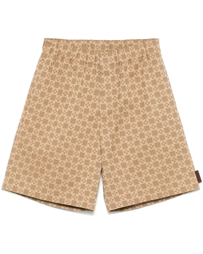 Sandro Square Cross Bermudas - Nude Nude