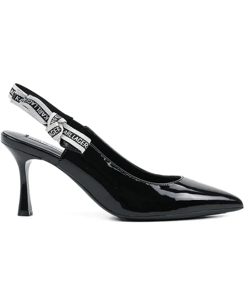 Karl Lagerfeld Sienna Slingback-Pumps - Schwarz Schwarz