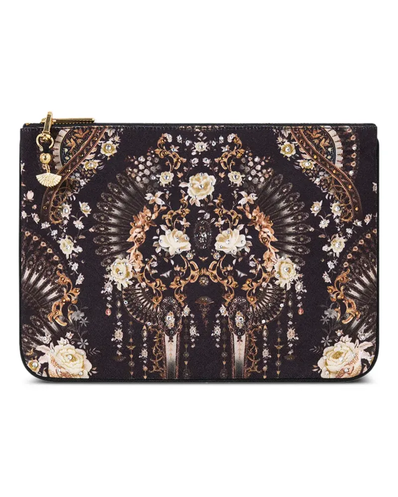 Camilla Flamenco Folklore clutch bag - Schwarz Schwarz