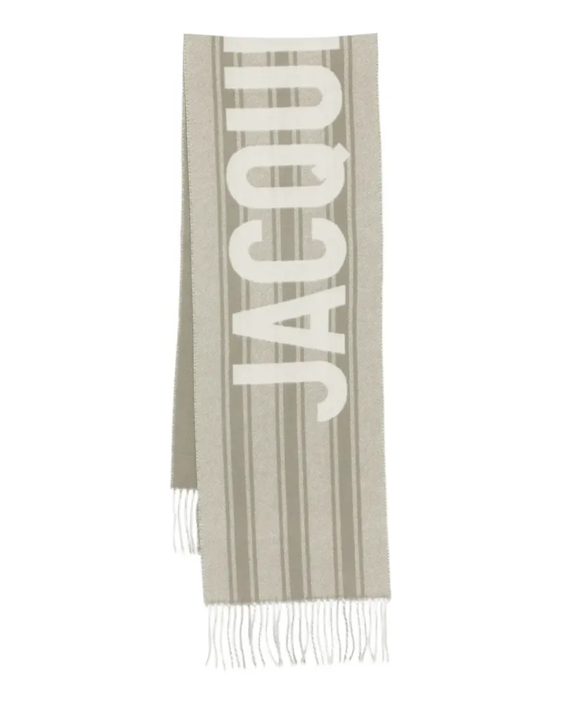 Jacquemus LECHARPE  STRIPED WOOL SCARF - Nude Nude