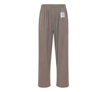 Space-O perforated track pants - Braun