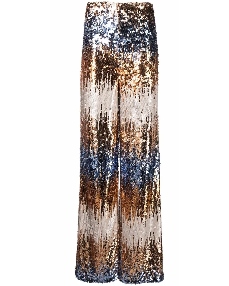 Philipp Plein Gothic Plein Hose mit Pailletten - Gold Gold